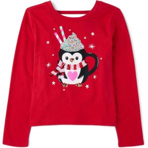 imageThe Childrens Place Girls Long Sleeve Graphic Top with Back DetailPenguin Mug