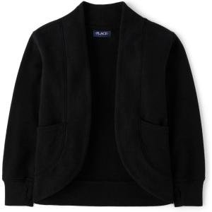 imageThe Childrens Place Girls Open Knit CardiganBlack