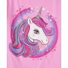 imageThe Childrens Place Girls Unicorn Short Sleeve Graphic TShirtsmultipacksUnicorn CircleDreamUnicorns 3pack