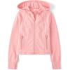 imageThe Childrens Place Girls Active Full Zip Hooded JacketFuzzy Pink