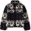imageThe Childrens Place Girls Cozy Sherpa FullZip JacketBlack Fairisle