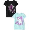 imageThe Childrens Place Girls Unicorn Short Sleeve Graphic TShirtsmultipacksDream UnicornGalazy Unicorn 2pack