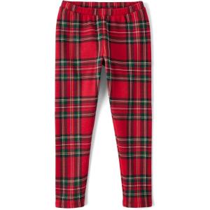 imageThe Childrens Place Girls Assorted Everyday Cozy Lined LeggingsRed Plaid
