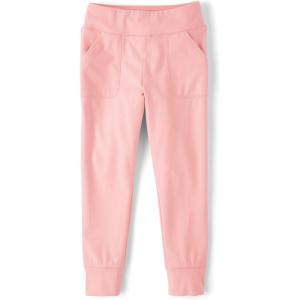 imageThe Childrens Place Girls Knit Active SweatpantsFuzzy Pink