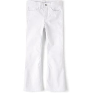 imageThe Childrens Place Girls Wide Leg Denim JeansWhite