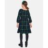 imageThe Childrens Place Girls Long Sleeve Plaid DressGreen Plaid
