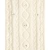 imageThe Childrens Place Girls Long Sleeve Sweater DressWhite Cable Knit