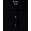 imageThe Childrens Place Girls Short Sleeve Ruffle Polo DressBlack