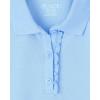 imageThe Childrens Place Girls Short Sleeve Ruffle Polo DressDaybreak