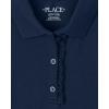 imageThe Childrens Place Girls Short Sleeve Ruffle Polo DressTidal