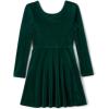 imageThe Childrens Place Big Girls Long Sleeve Casual DressGreen Velour