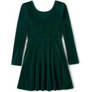 imageThe Childrens Place Big Girls Long Sleeve Casual DressGreen Velour
