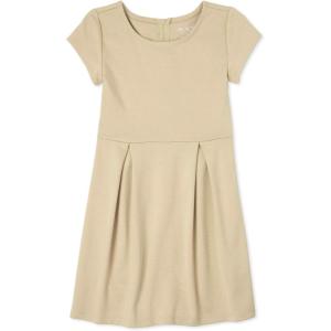 imageThe Childrens Place Girls Short Sleeve Ponte DressSandy