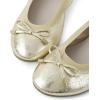 imageThe Childrens Place Girls Closed Toe Ballet FlatMetallic Gold Bow