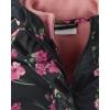 imageThe Childrens Place Girls Heavy 3 in 1 Winter Jacket Wind WaterResistant Shell Fleece InnerBlack Floral