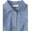 imageThe Childrens Place Girls Long Sleeve Fashion DressArya Wash Denim