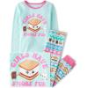 imageThe Childrens Place Girls Long Sleeve Top and Pants Snug FitSmore Fairisle