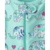 imageThe Childrens Place babygirls And Toddler Snug Fit 100 Cotton One Piece Zip Front Footed PajamaSeafrost