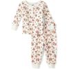 imageThe Childrens Place Baby Girls and Toddler Long Sleeve Top and Pants Snug Fit 100 Cotton 2 Piece Pajama SetWhite Floral