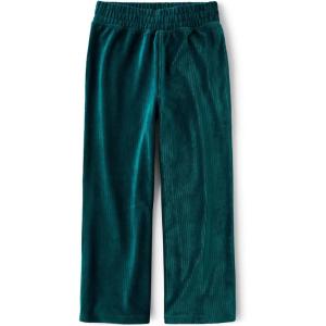 imageThe Childrens Place Girls Pull on Active Wide Leg PantsRainforest Velour Rib
