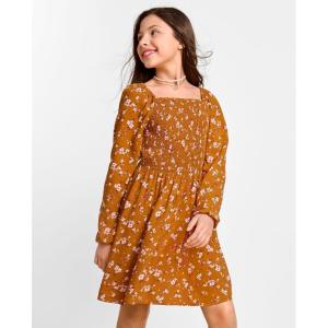 imageThe Childrens Place Girls longsleeve Floral Smocked Dress