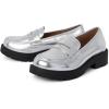 imageThe Childrens Place Girls SlipOn LoaferSilver Platform