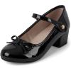 imageThe Childrens Place Girls Low Heel Dress PumpsBlack