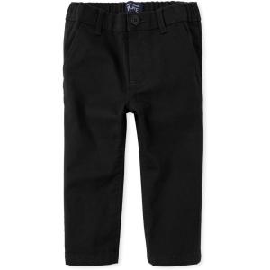 imageThe Childrens Place Baby Boys and Toddler Stretch Skinny Chino PantsBlack Single