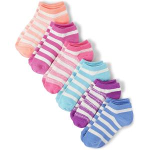 imageThe Childrens Place Girls Ankle Socks Variety PackColor Stripes 6pack