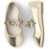 imageThe ChildrenS Place BabyGirls And Toddler Closed Toe Ballet FlatsMetallic Gold