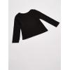 imageThe ChildrenS Place Girls Long Sleeve Basic Layering TShirtBlackTidalWhite 3pack