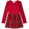 imageThe Childrens Place Girls Long Sleeve Everyday DressClassic Red Plaid