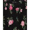 imageThe Childrens Place Girls Short Sleeve Everday DressesBlack Floral Smocked