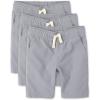 imageThe Childrens Place Boys Pull On Jogger ShortsFin Gray 3pack