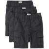 imageThe Childrens Place Boys Pull On Jogger ShortsWashed Black 3pack
