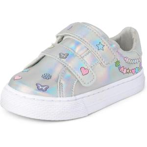 imageThe Childrens Place Baby Girls Casual Low Top SneakerSilver Doodle