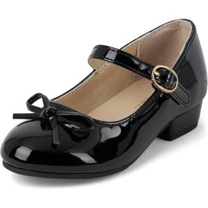 imageThe Childrens Place Baby Girls Low Heel Dress PumpBlack