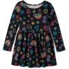 imageThe Childrens Place Girls Long Sleeve Casual Thermal Knit DressBlack Doodle Icons