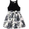 imageThe Childrens PlaceGirlsSleeveless Dressy DressesBlackWhite Velour10