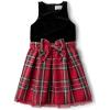 imageThe Childrens PlaceGirlsSleeveless Dressy DressesClassic Red Plaid Velour10