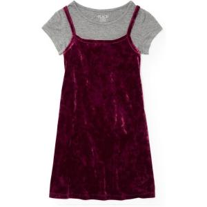 imageThe Childrens Place Girls Short Sleeve Casual DressesDark Tamale 92063