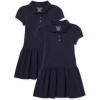 imageThe Childrens Place Baby Girls Uniform Pique Polo Dress 2 packTidal 2 Pack