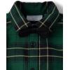 imageThe Childrens Place babyboys And Newborn Button Down Shirt and Pants 2 Piece OutfitGreen Plaid Set