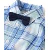 imageThe Childrens Place babyboys And Newborn Button Down Shirt and Pants 2 Piece OutfitMellow Aqua Set