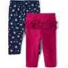 imageThe Childrens Place Baby Girls and Newborn Knit Pull on PantsDaisyPink Tutu 2pack