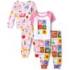imageThe Childrens Place Baby Girls and Toddler Boy Sleeve Top and Shorts 100 Cotton 2 Piece Pajama SetsI Spy 2pack