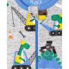 imageThe ChildrenS Place BabyBoys And Toddler Long Sleeve 100 Cotton ZipFront One Piece Footed PajamasDino Construction