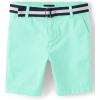 imageThe Childrens Place Boys Belted Chino ShortsMellow Aqua