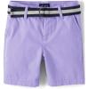 imageThe Childrens Place Boys Belted Chino ShortsPetal Purple
