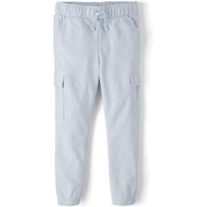 imageThe Childrens Place Boys Active French Terry Cargo Jogger PantsWinter Ice Cargo